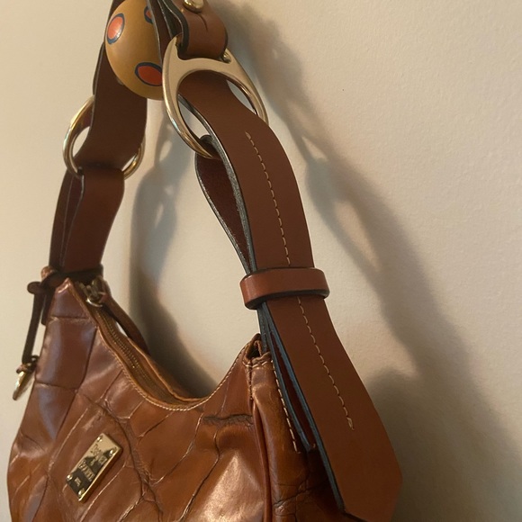 Vintage DOONEY & Bourke | Crocodile Embossed Leather Handbag - Picture 3 of 6